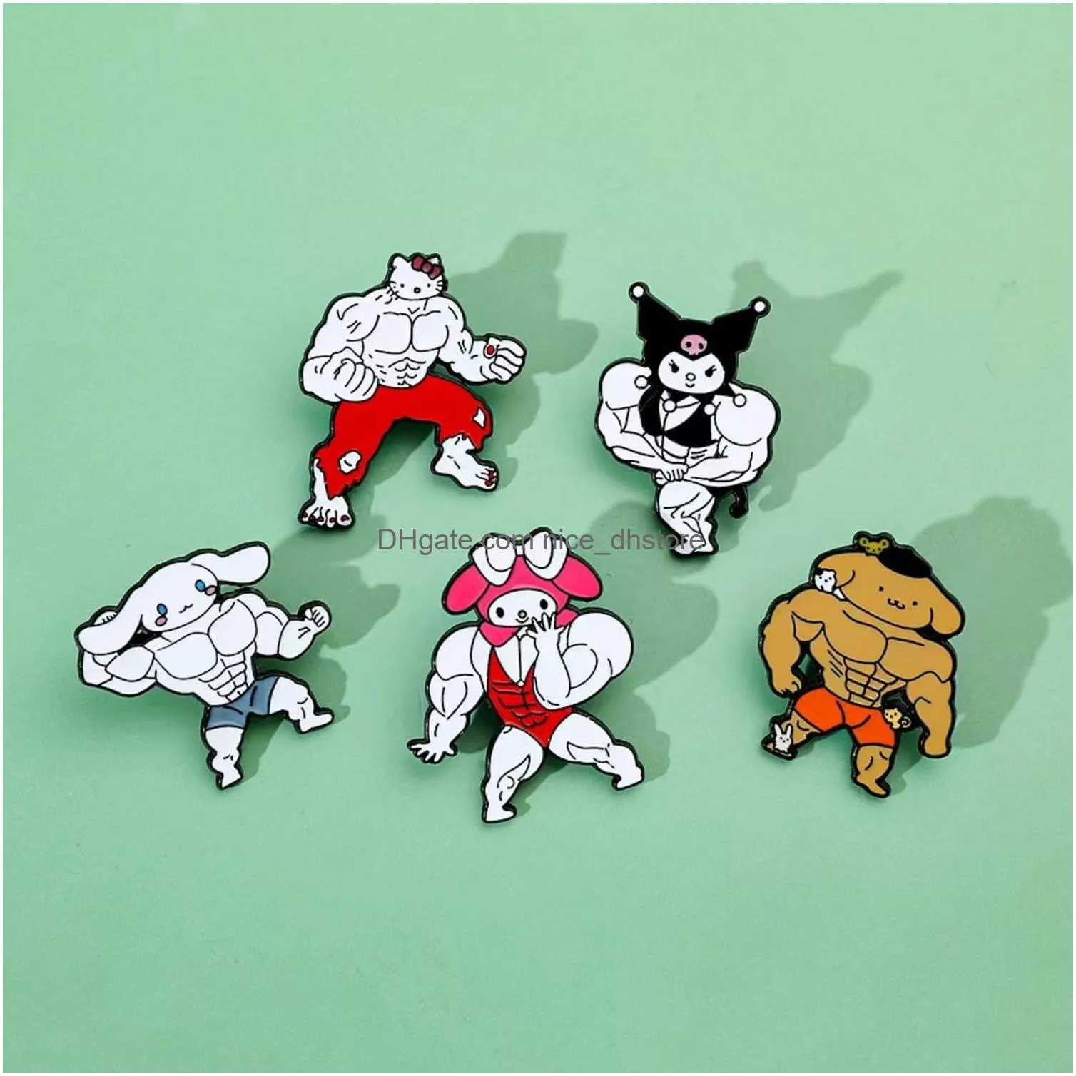 funny cartoon kitty brooch pins for adults cute enamel lapel pins for bag backpacks clothing jackets hats gift for children women