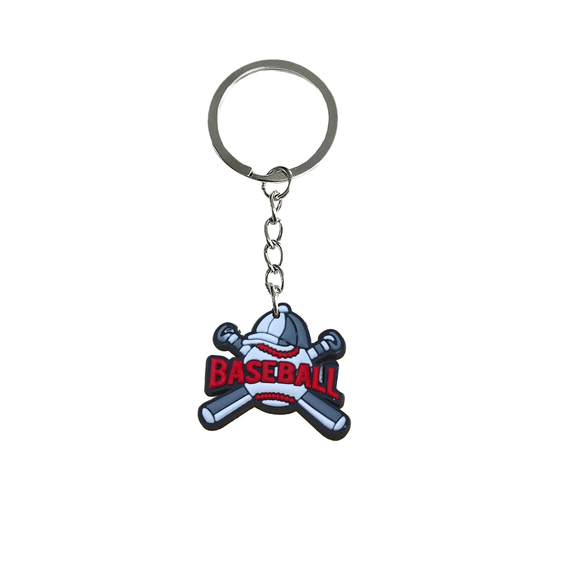 baseball keychain keychains party favors keyring for men key ring boys suitable schoolbag girls cute silicone chain adult gift christmas fans