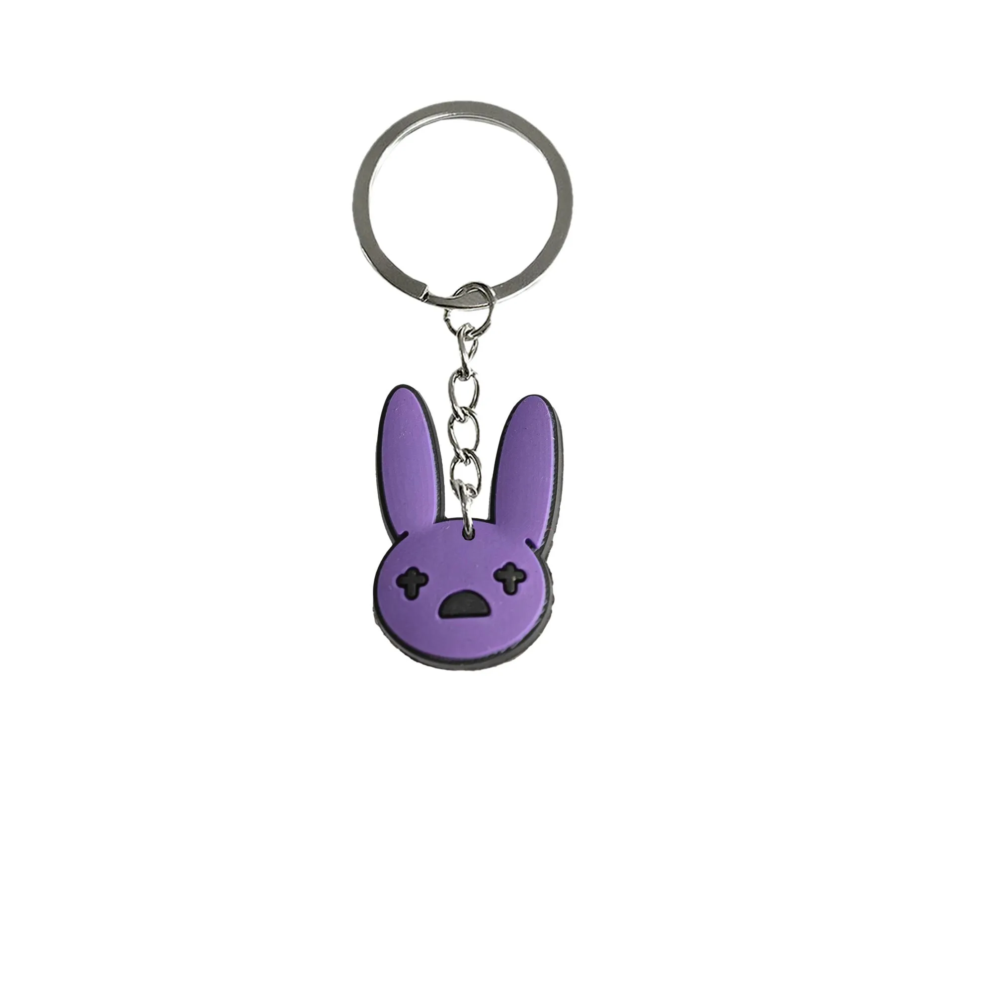 bad rabbit 51 keychain for goodie bag stuffers supplies car keyring keychains boys suitable schoolbag backpacks key chain party favors gift cute silicone adult