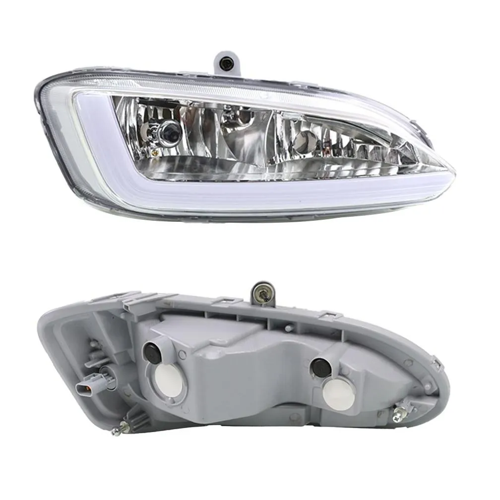 LED Daytime Running Light For Hyundai Santa Fe IX45 2013 2014 2015 Car Accessories Waterproof 12V DRL Fog Lamp Decoration