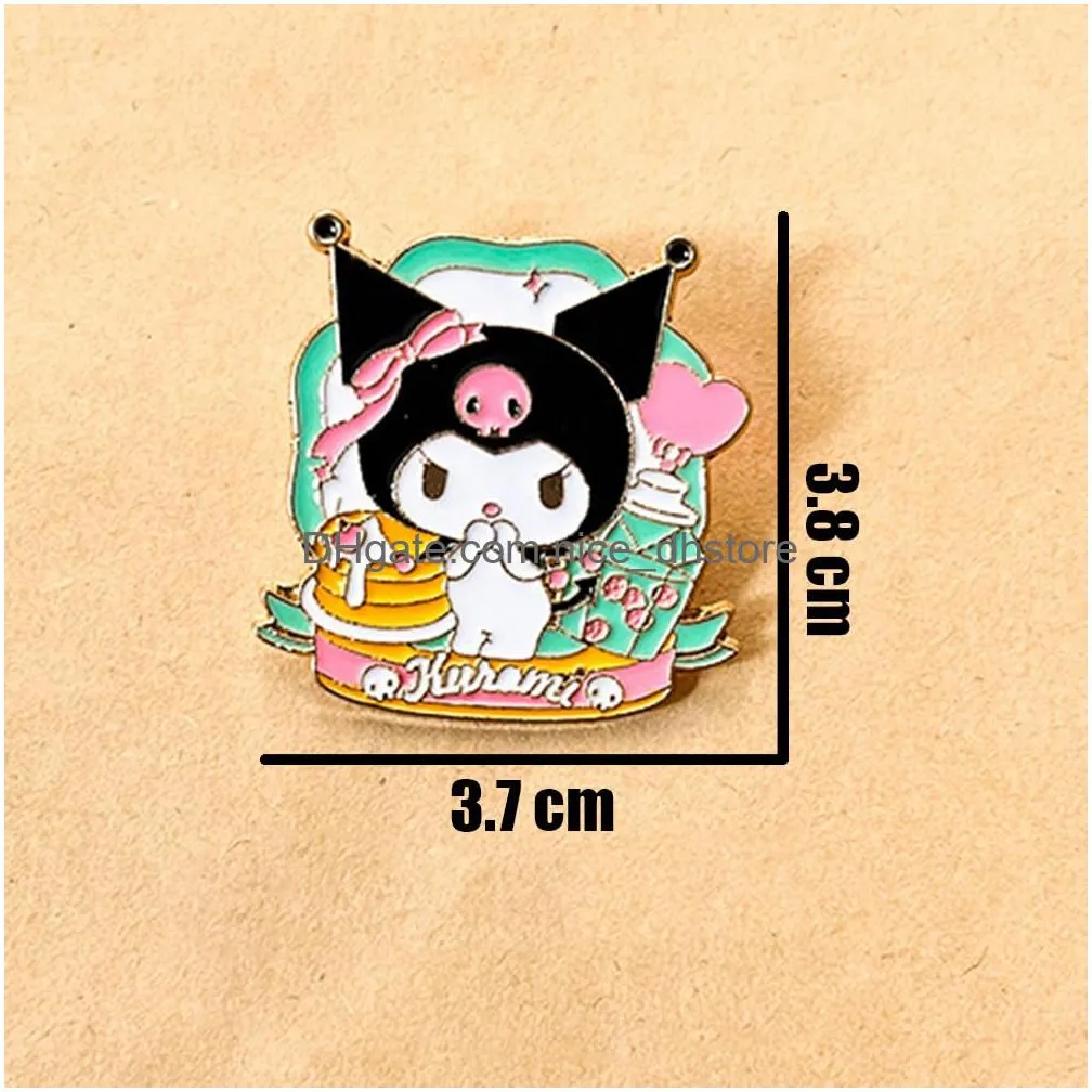 kitty brooch pins charms cute enamel kawaii cartoon for lapel clothing jacket hat beanie backpack decoration