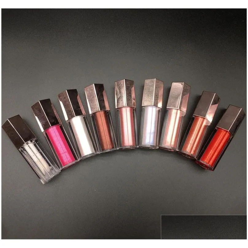 F Rihan mirror Lip Gloss glaze European diamond milk /pretty please ROSE nude Glow Pearl highgloss lipgloss glass 9ml