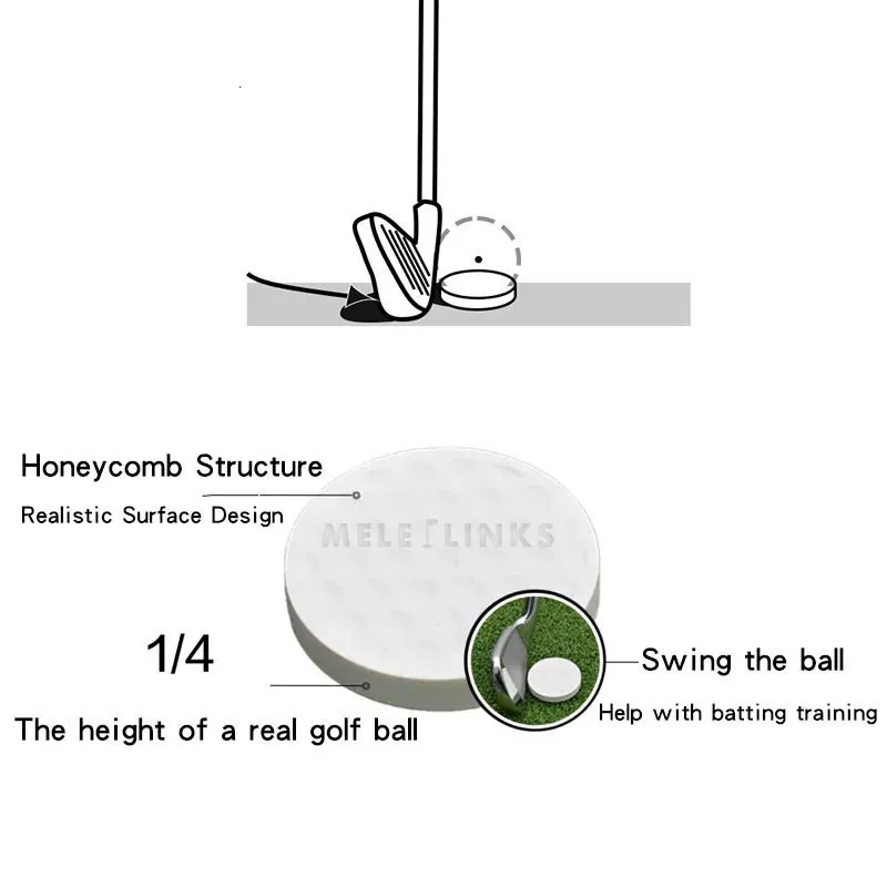 Other Golf Products Swing Trainer Flat Light Practice Balls Indoor Outdoor Trainning Aids For Iron Clubs Drop 231010