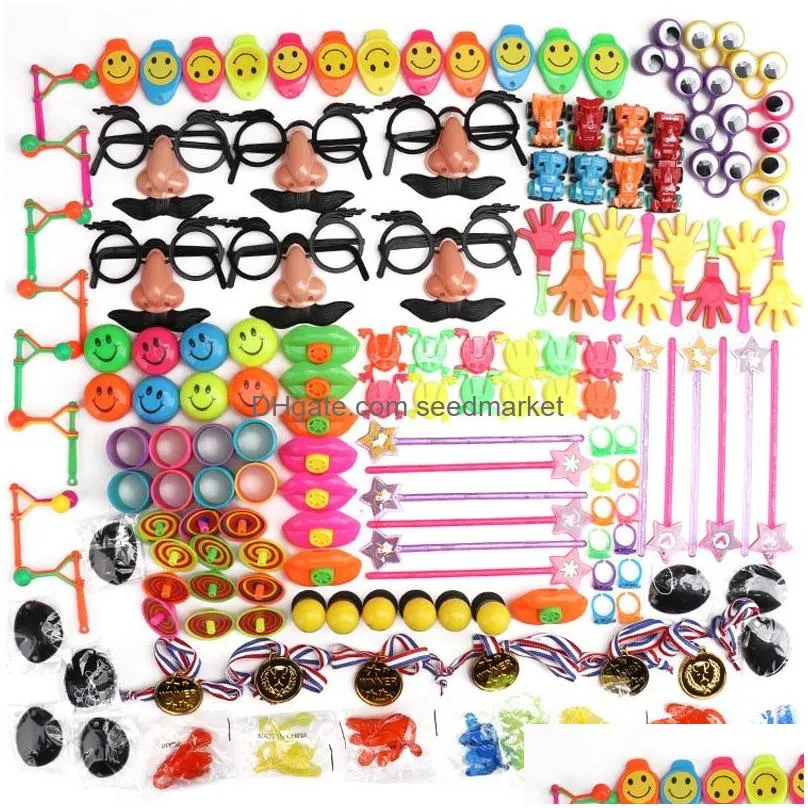 party favor birthday pinata fillers classroom treasure box 150 pcs prizes game supplies small bulk toys gift favors1