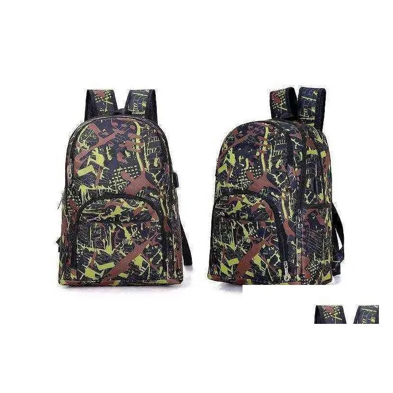 2022 HOT Hot Best out door outdoor bags camouflage travel backpack computer bag Oxford Brake chain middle school student bag many colors