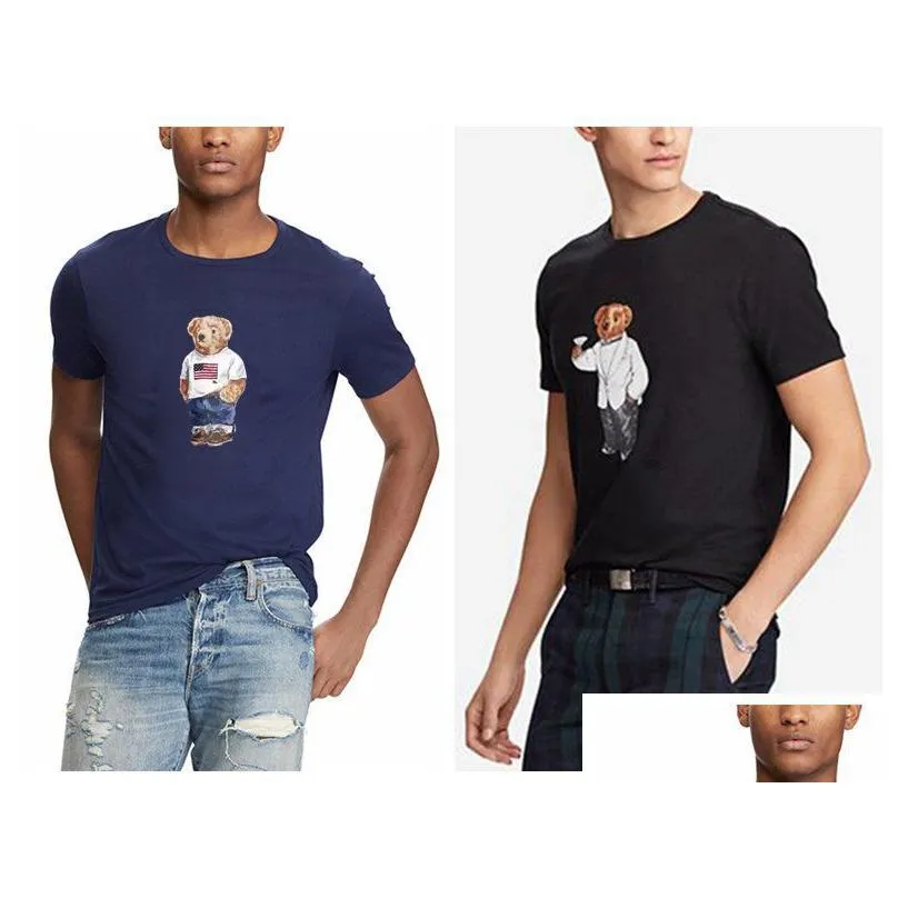 Polos bear t shirt Wholesale High Quality 100% cotton bear tshirt short sleeve tee shirts USA