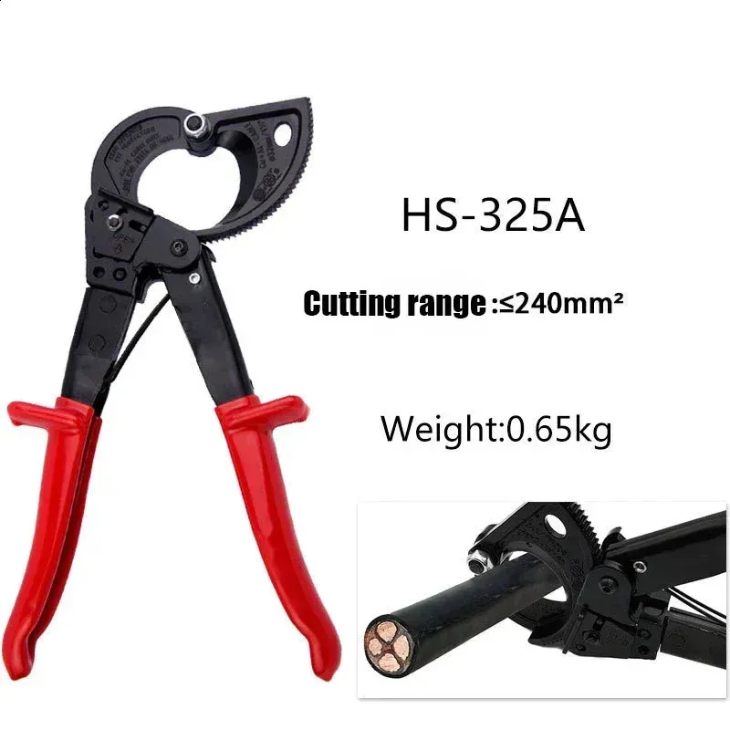 Ratchet Cable Cutter Heavy Duty Wire for Aluminum Copper up to 400mmﾲ Ratcheting Cutting Hand Tool 240123