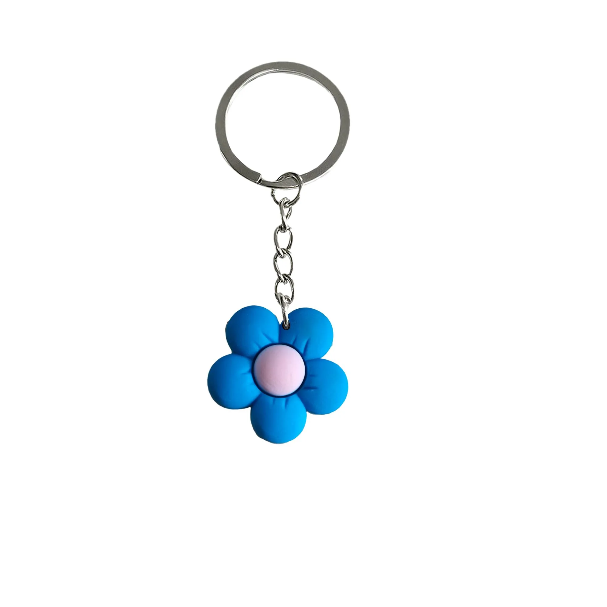 floret keychain key pendant accessories for bags keyrings kids party favors keyring suitable schoolbag classroom school day birthday supplies gift keychains girls boys