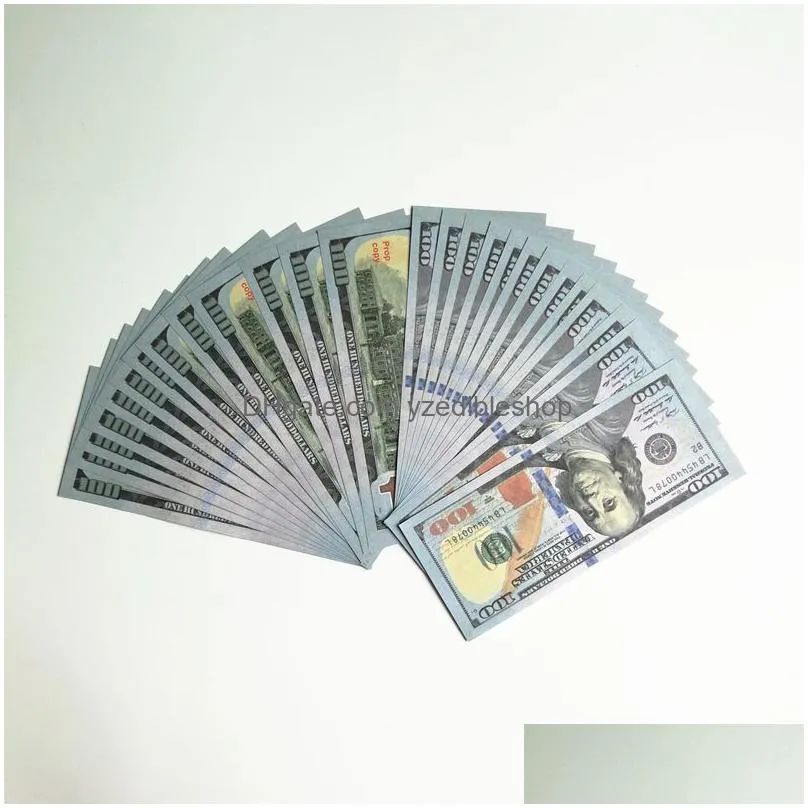 3pack party supplies fake money banknote 5 10 20 50 100 200 us dollar euros realistic toy bar props currency movie money faux-billets copy 100