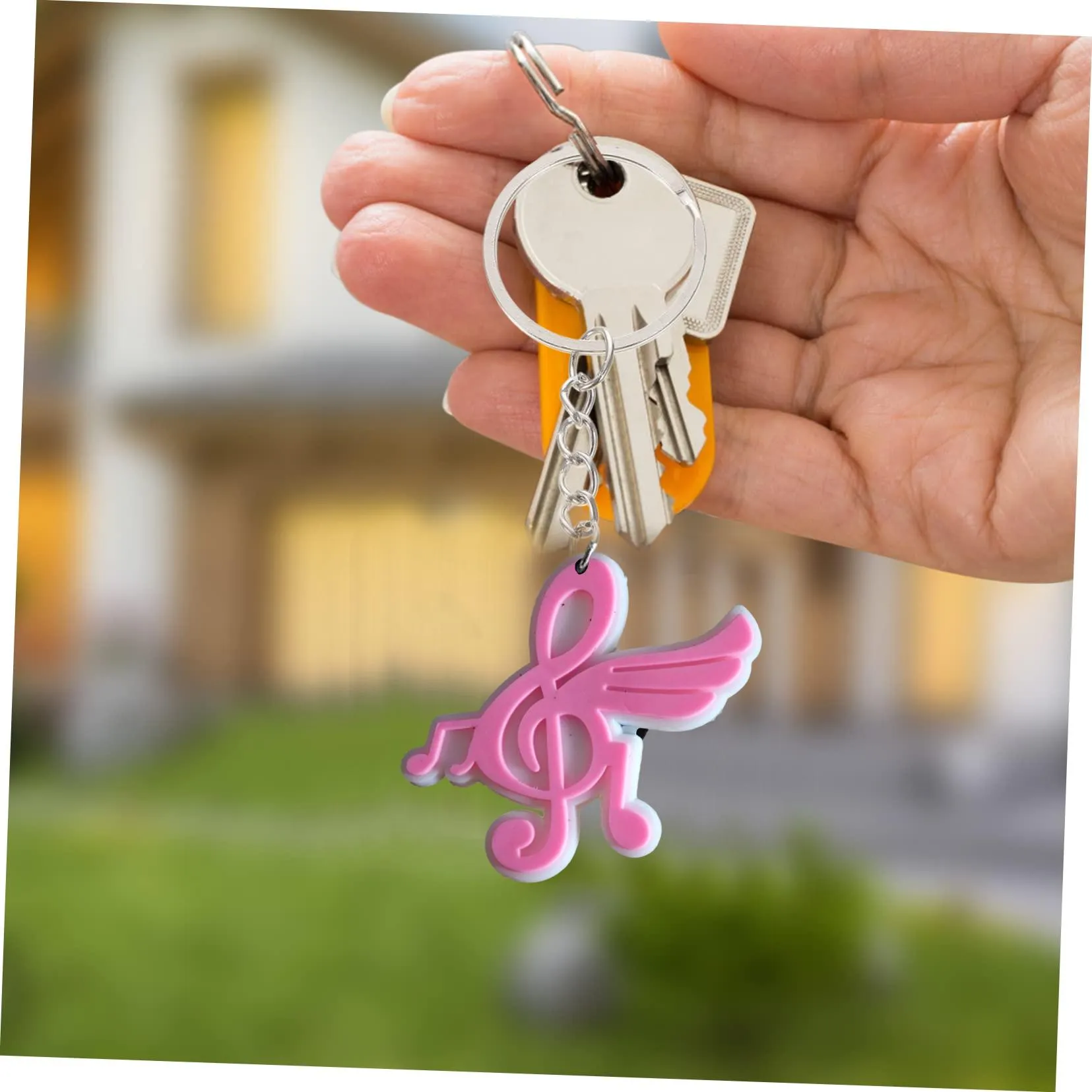 pink  26 keychain key pendant accessories for bags keychains boys keyring classroom school day birthday party supplies gift suitable schoolbag favors men pendants kids