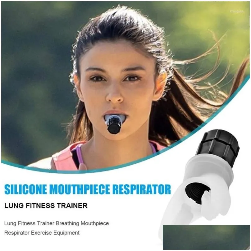 Accessories Breathing Exercise Device For Lungs Portable Expiratory Exerciser Adjustable Resistance Trainer Drop Delivery Dhzb8