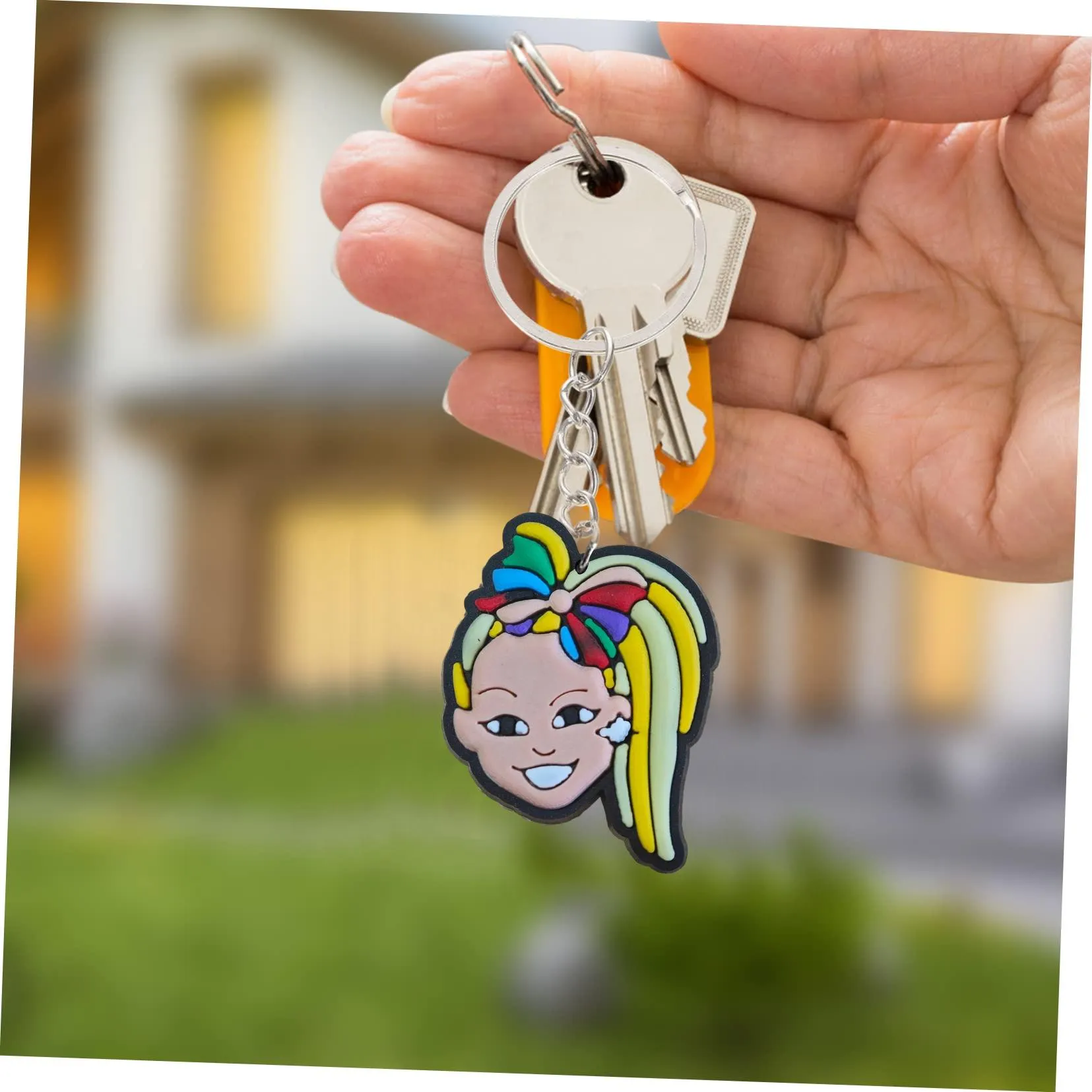 character keychain for kids party favors keychains key chain gift keyring suitable schoolbag girls purse handbag charms women backpack car