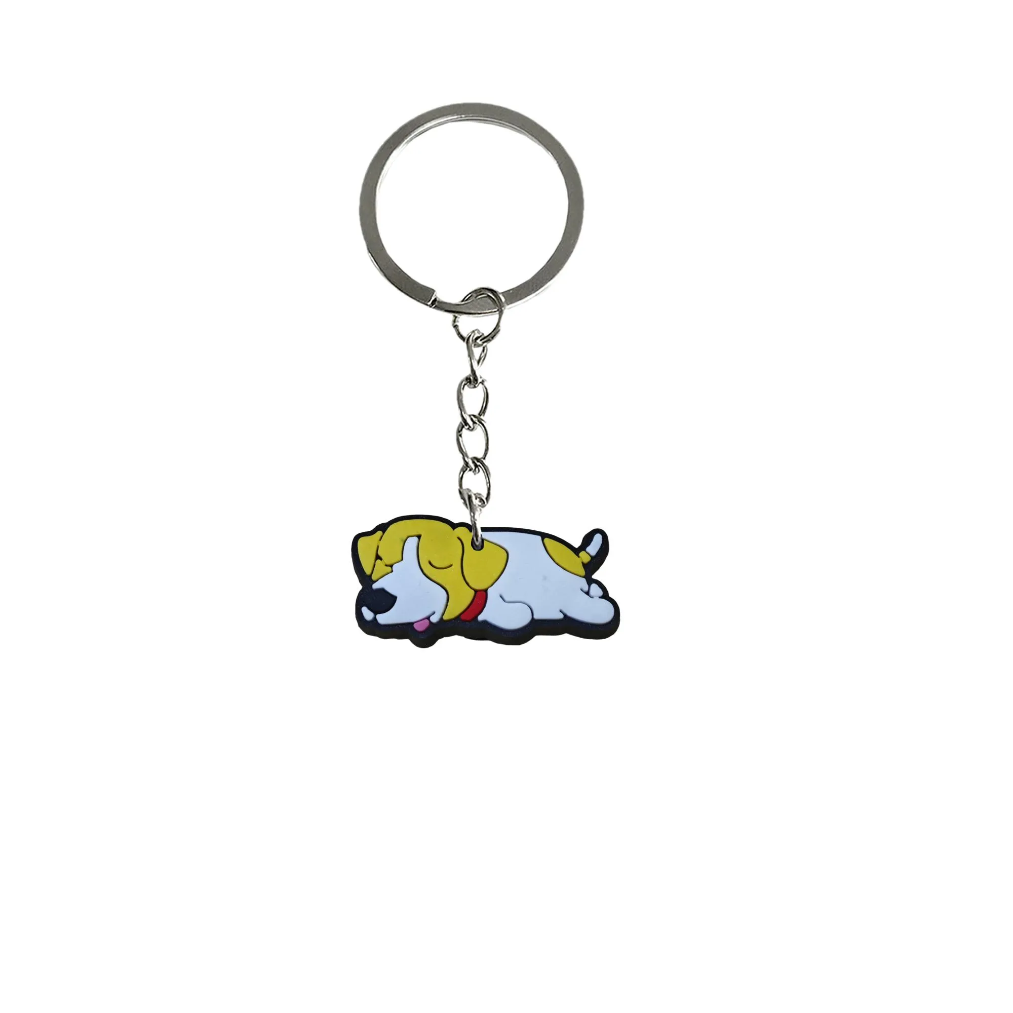 yellow dog keychain keyring for backpacks key ring women chain party favors gift suitable schoolbag pendant accessories bags rings keychains