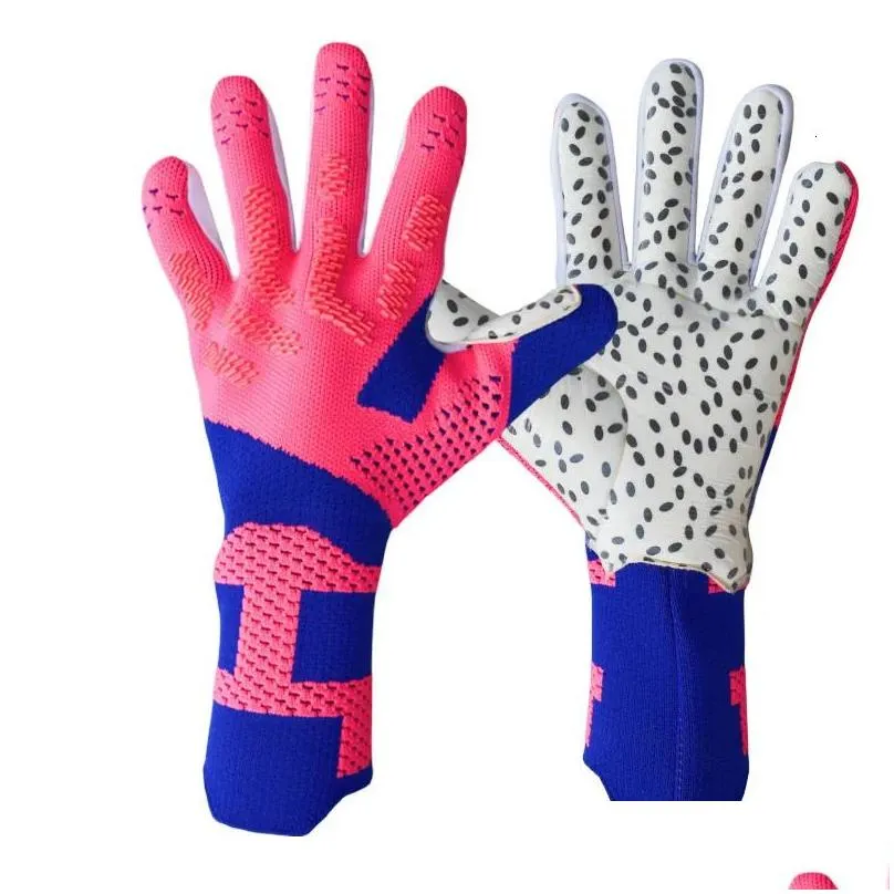 Soccer Goalkeeper Gloves Antislip kids Adult Glove Football Finger Protection Equipment 240106