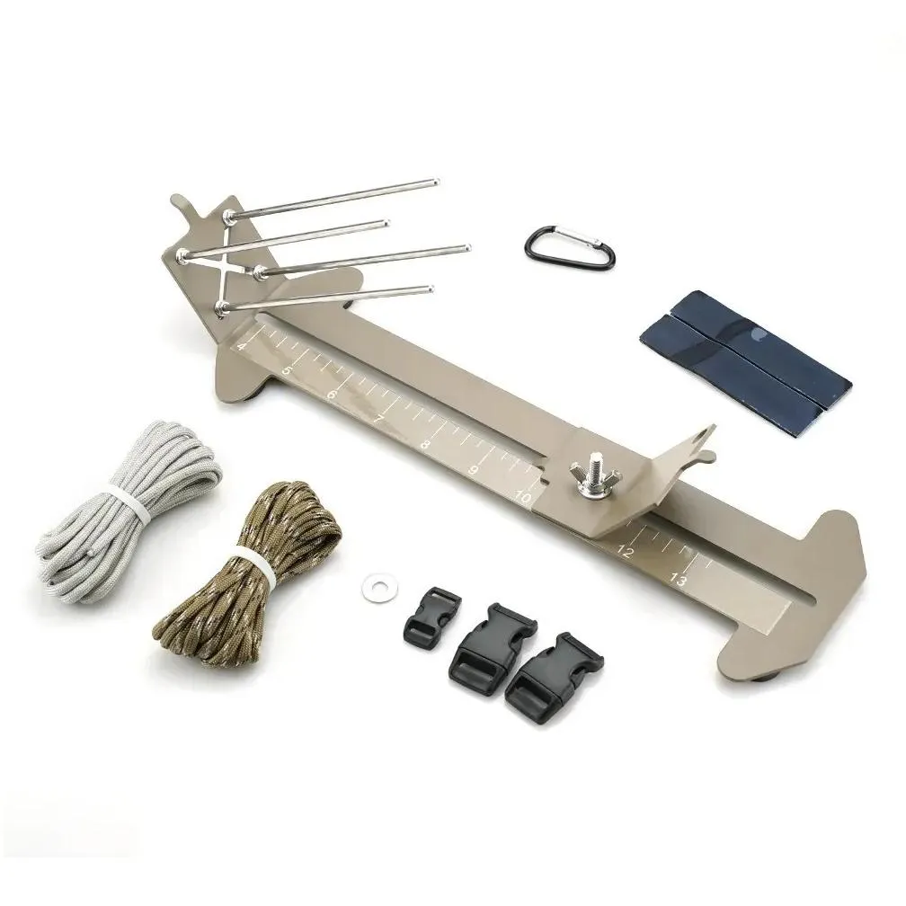 Climbing Ropes Paracord Jig Bracelet Maker Tool Kit Adjustable Metal Weaving DIY Craft 231012