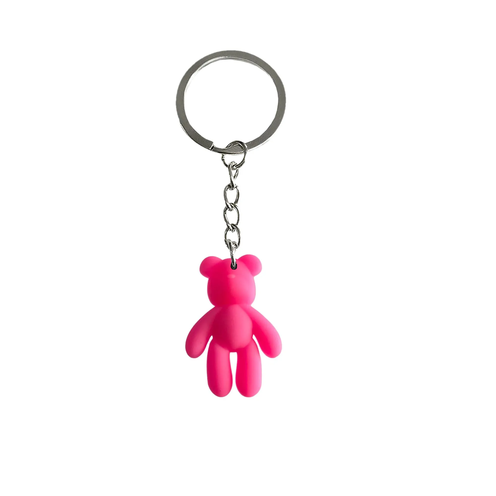 colorful little bear keychain key ring for girls keychains childrens party favors backpack keyring suitable schoolbag tags goodie bag stuffer christmas gifts purse handbag charms women stuffers supplies