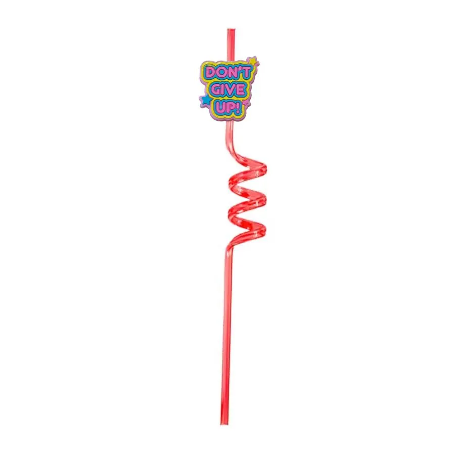 pink themed crazy cartoon straws drinking for girls plastic  party supplies childrens favors kids birthday goodie gifts reusable straw