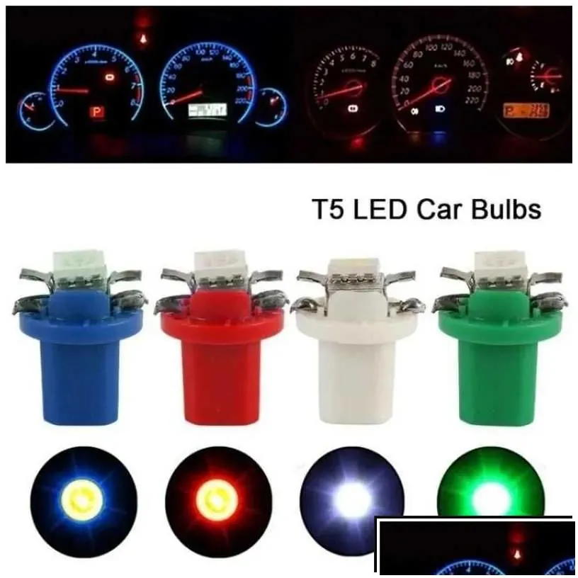 car badges t5 led bbs b8.5d dashboard speed lights bb interior lamp accessories side switch lamps 12v drop delivery automobiles motorc