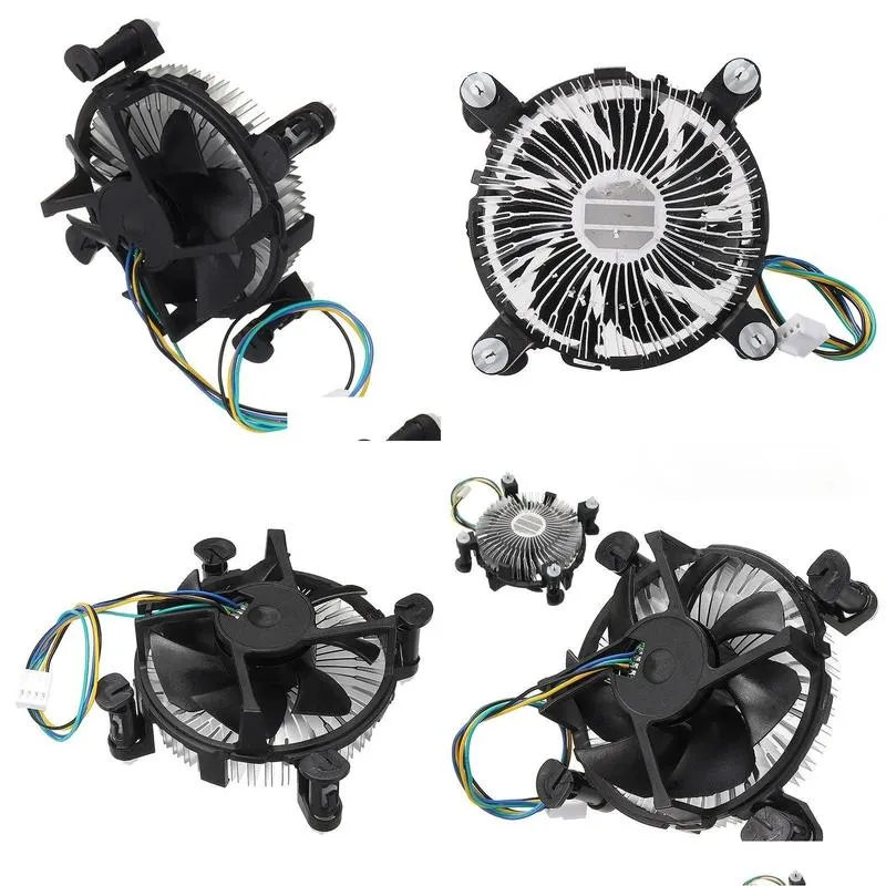 Computer CPU Fan Cooler Heatsink Original Aluminum Core E97379-001 2400RPM Fans Speed for Intel 1156/1155/1151/775