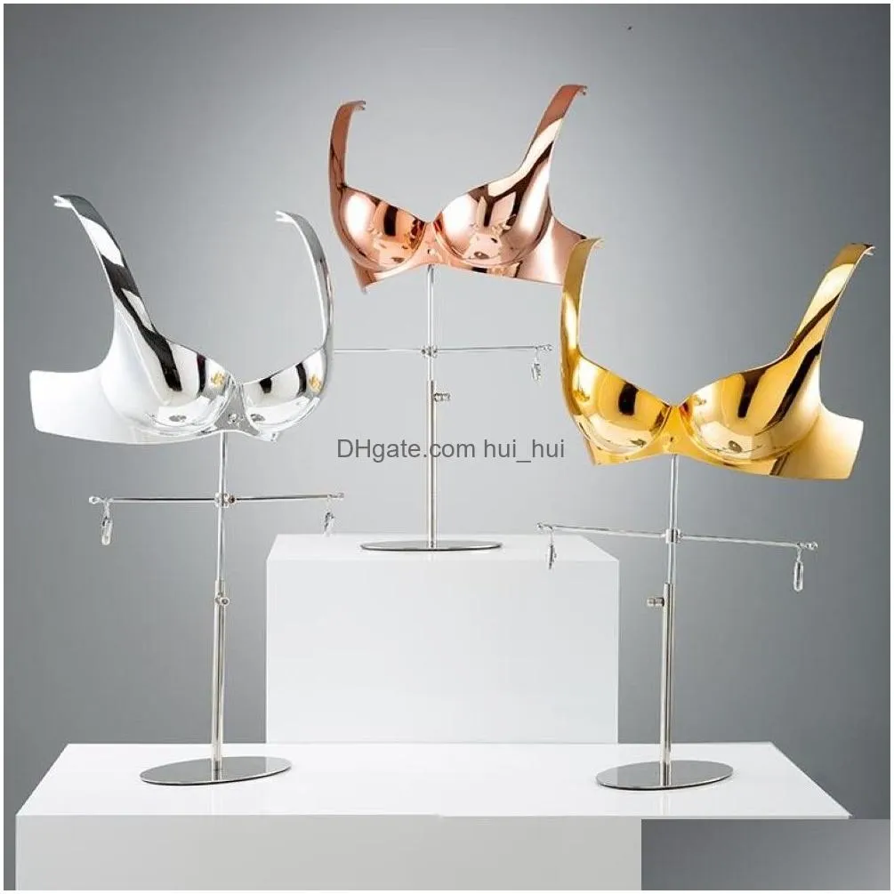 fashion 4style electroplating underwear female mannequin model display rack hanger large chest fake human body doll sexy no base x261l