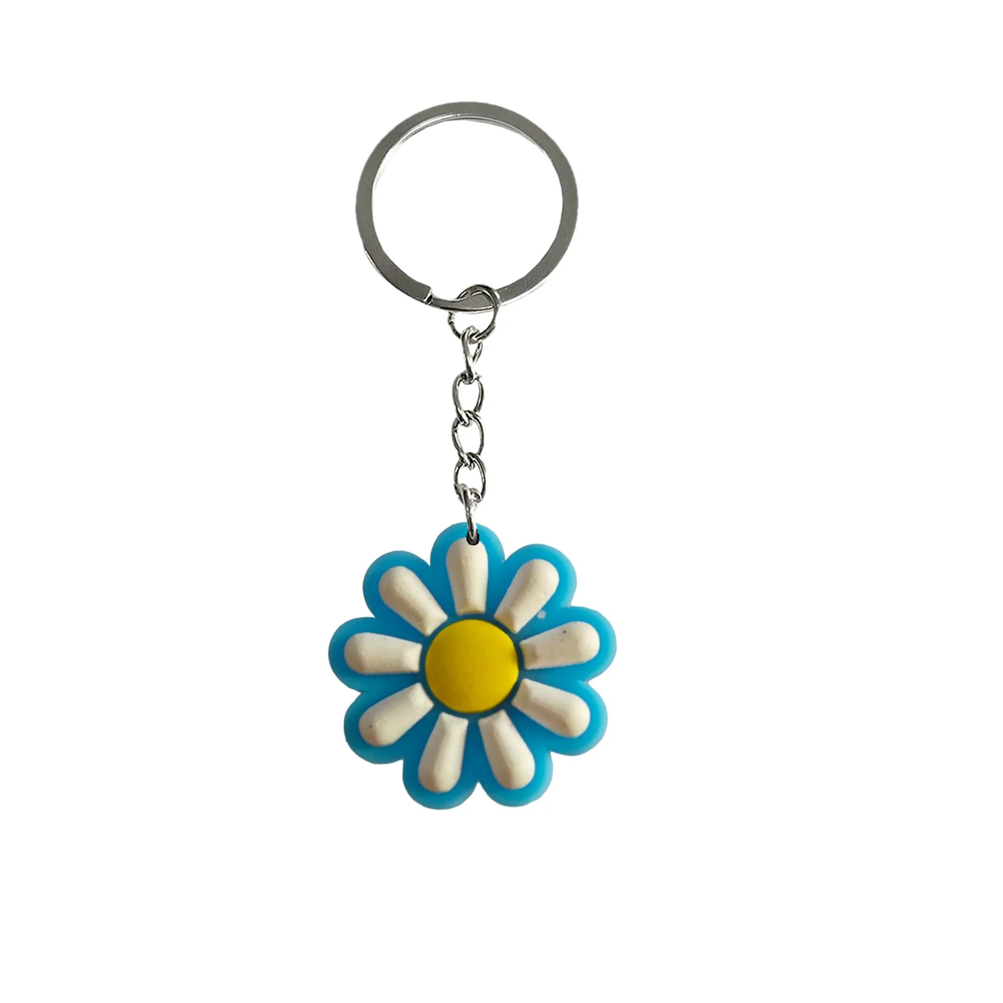 flower 2 11 keychain cool colorful anime character with wristlet keyrings for bags key chain girls keyring suitable schoolbag accessories backpack handbag and car gift valentines day ring classroom prizes