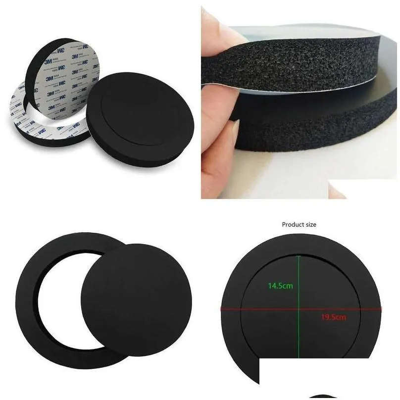 car badges 1pcs 6.5 inch speaker ring bass door trim sound insation cotton o speakers self adhesive drop delivery automobiles motorcyc