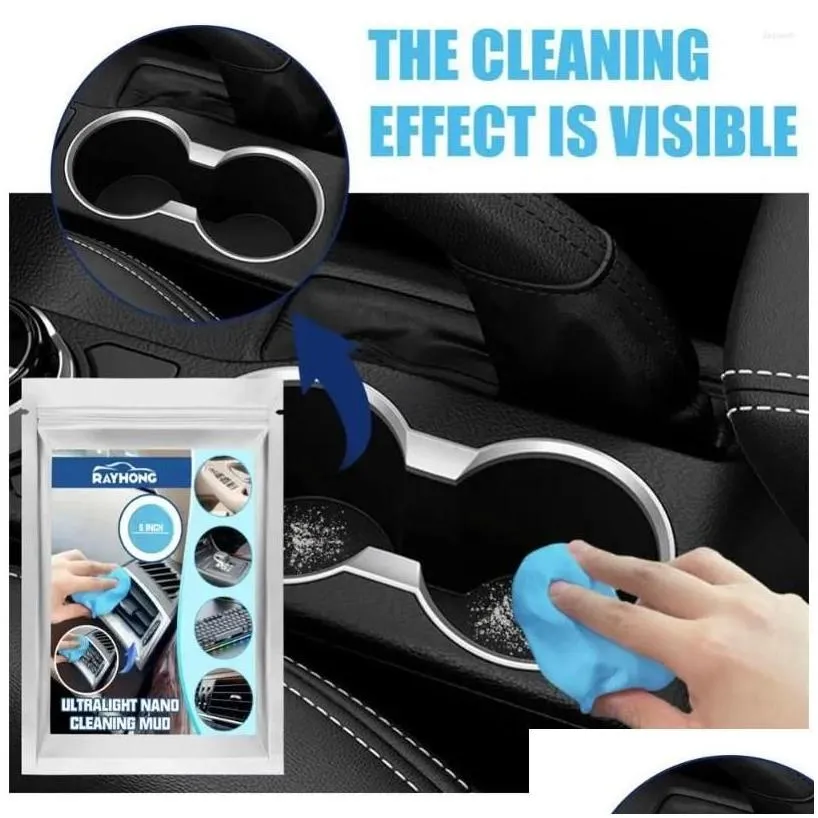 car cleaning tools wash solutions 1-10pcs interior dust cleaner reusable keyboard gel air vent detail removal putty for drop delivery