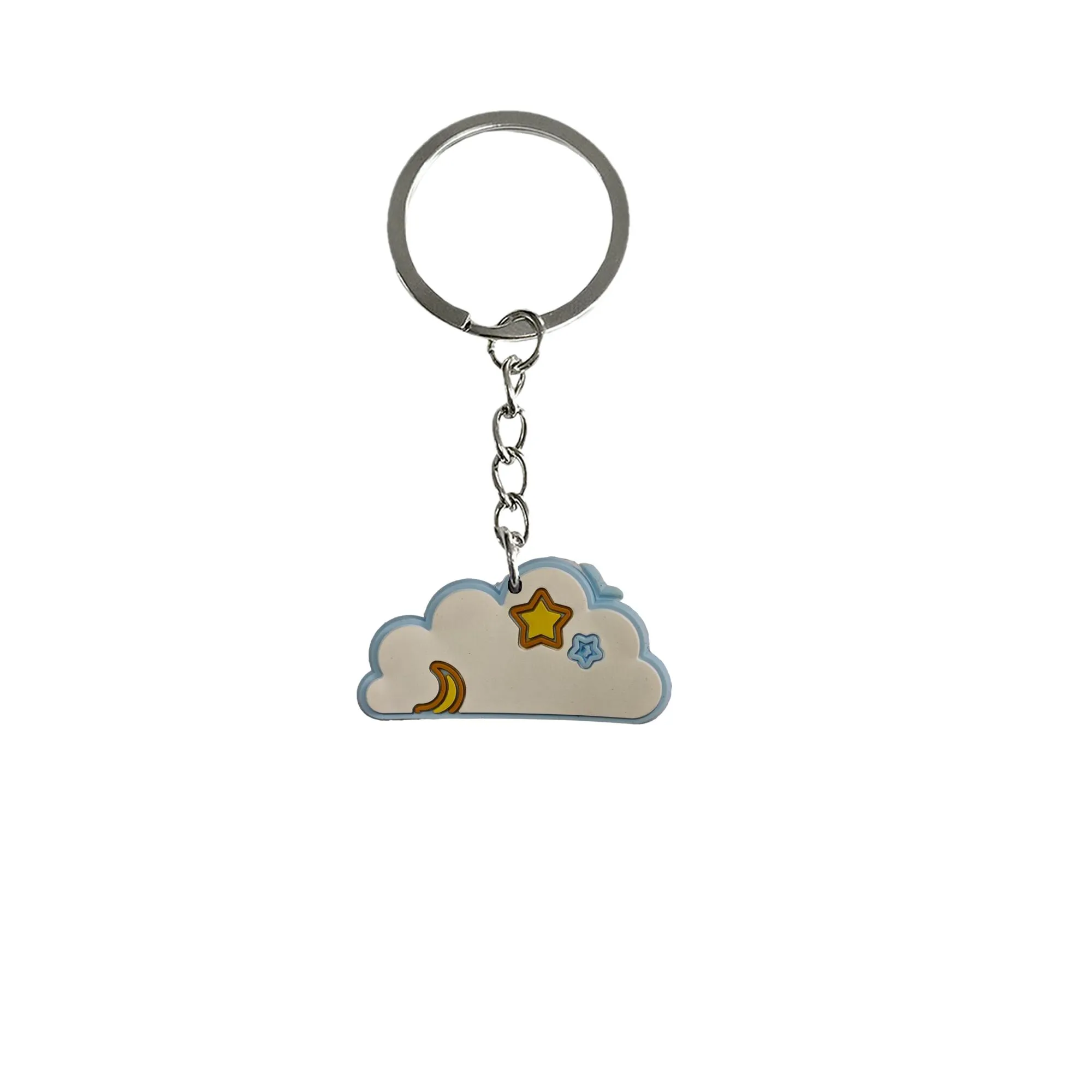 cloud keychain car bag keyring keychains party favors for boys suitable schoolbag backpack key chain kid boy girl gift ring christmas fans