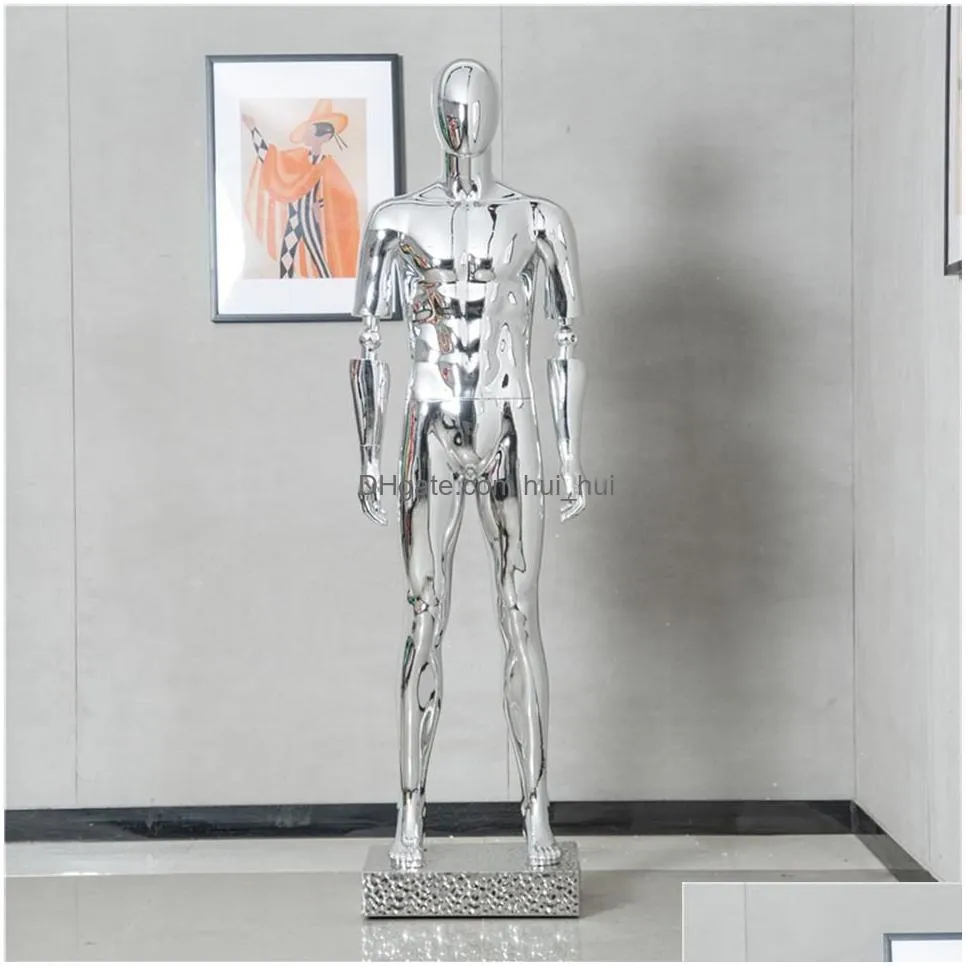 fashion nice colorful mannequin electroplated male model customized for display302e