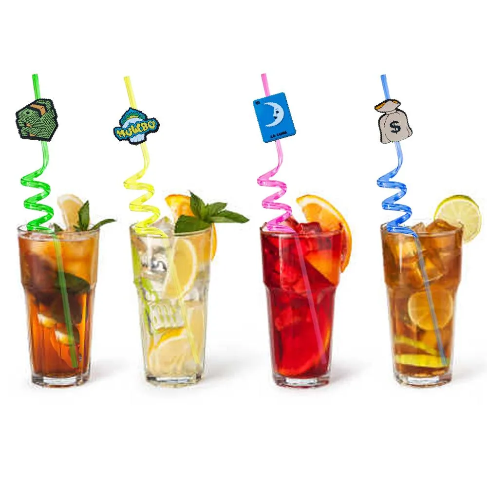 money themed crazy cartoon straws drinking birthday decorations for summer party sea favors new year plastic kids reusable straw