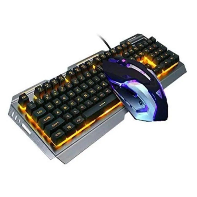 Keyboard Mouse Combos Set Wired Backlit Illuminated Usb Gaming Metal 3200DPI Waterproof Gamer Laptop Computer18436916966878