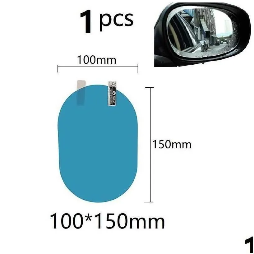 car stickers 1pcs sticker rainproof film for rearview mirror rain clear sight in rainy days anti-glare drop delivery automobiles m