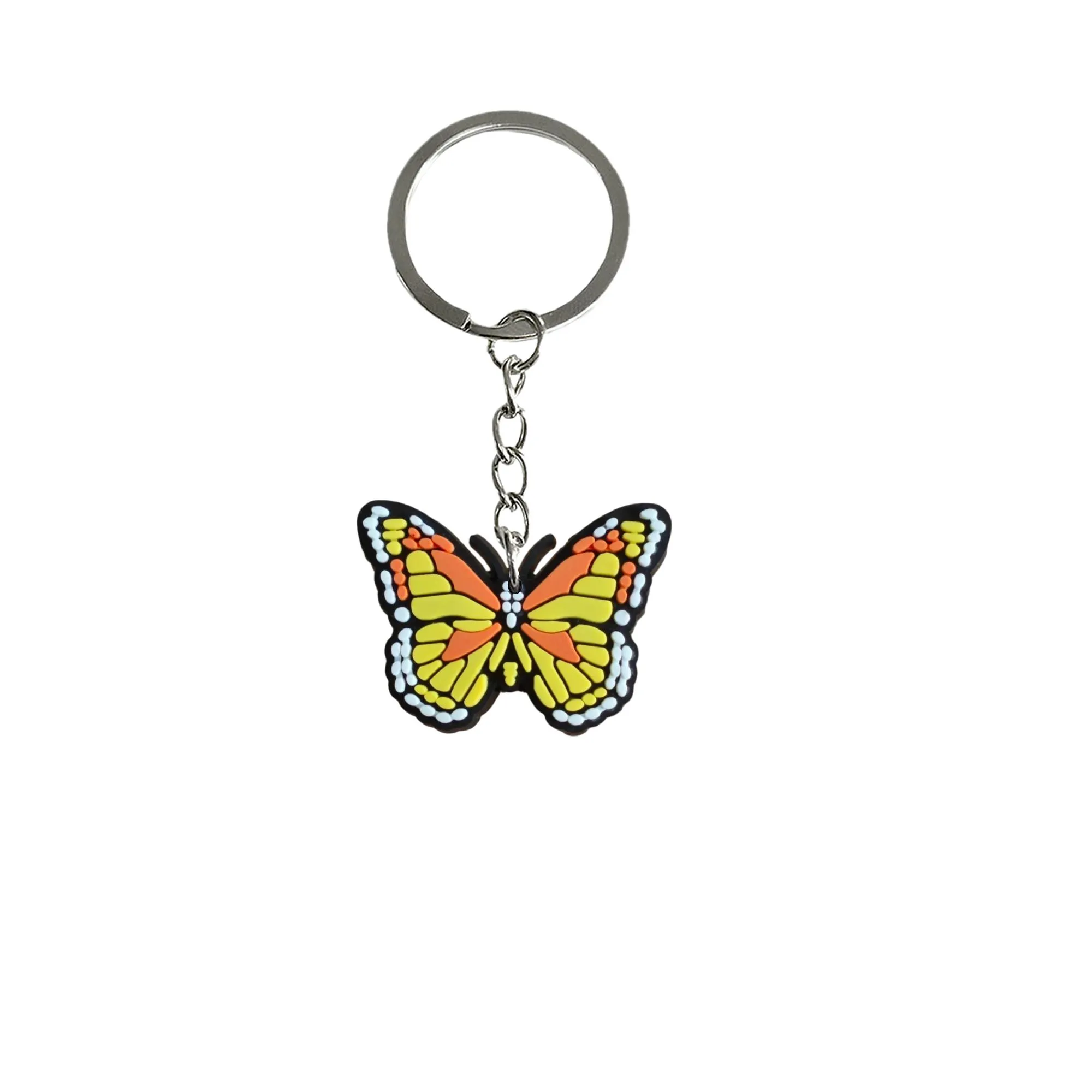 colored butterfly 28 keychain pendants accessories for kids birthday party favors boys keychains key ring men keyring suitable schoolbag tags goodie bag stuffer christmas gifts and holiday charms school day supplies gift chain fans