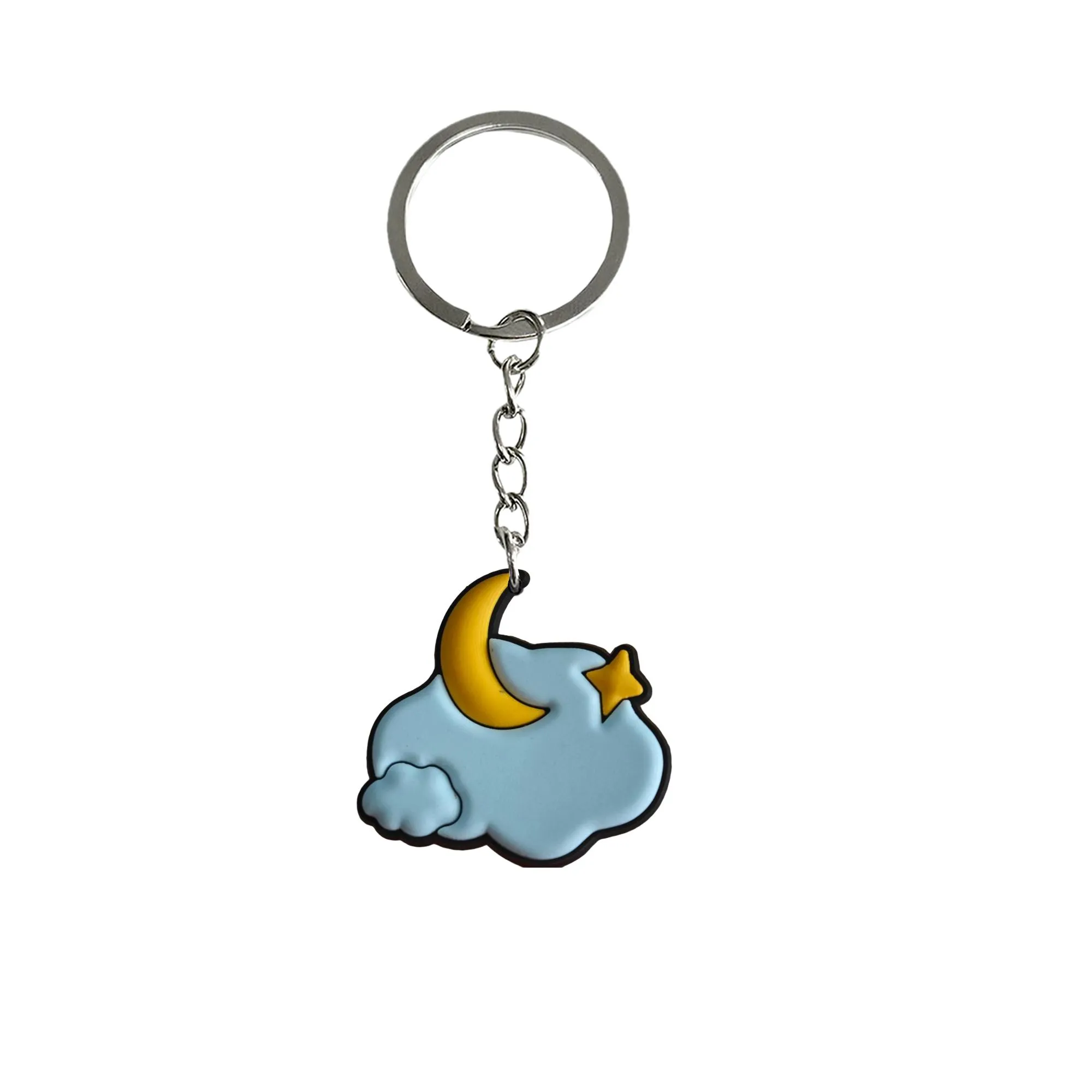 cloud keychain car bag keyring keychains party favors for boys suitable schoolbag backpack key chain kid boy girl gift ring christmas fans