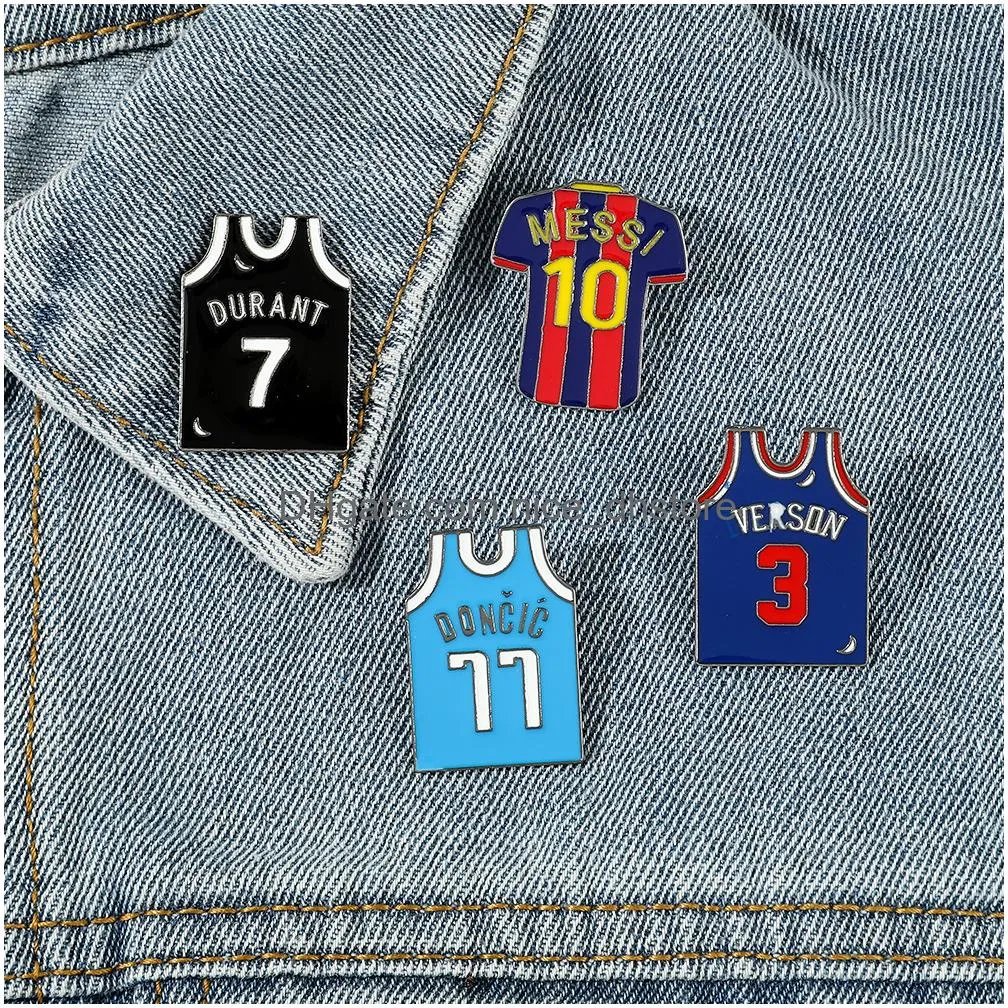 Pins, Brooches Football Backpack Clothing Accessories Pins Collect Metal Cartoon Brooch Hat Bag Collar Lapel Badges Women Fashion Dro Dhkol