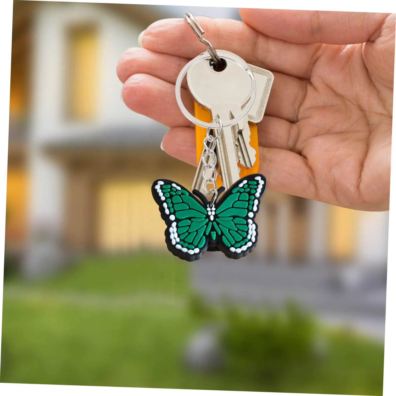 butterfly keychain key ring for boys keyring school bags backpack goodie bag stuffers supplies suitable schoolbag birthday christmas party favors gift shoulder pendant accessories charm keychains tags stuffer gifts and holiday charms