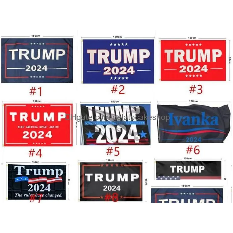 stock 150cm trump 2024 flag u s presidential campaign flag 3x5ft banner flag for home garden yard 13 styles wholesale