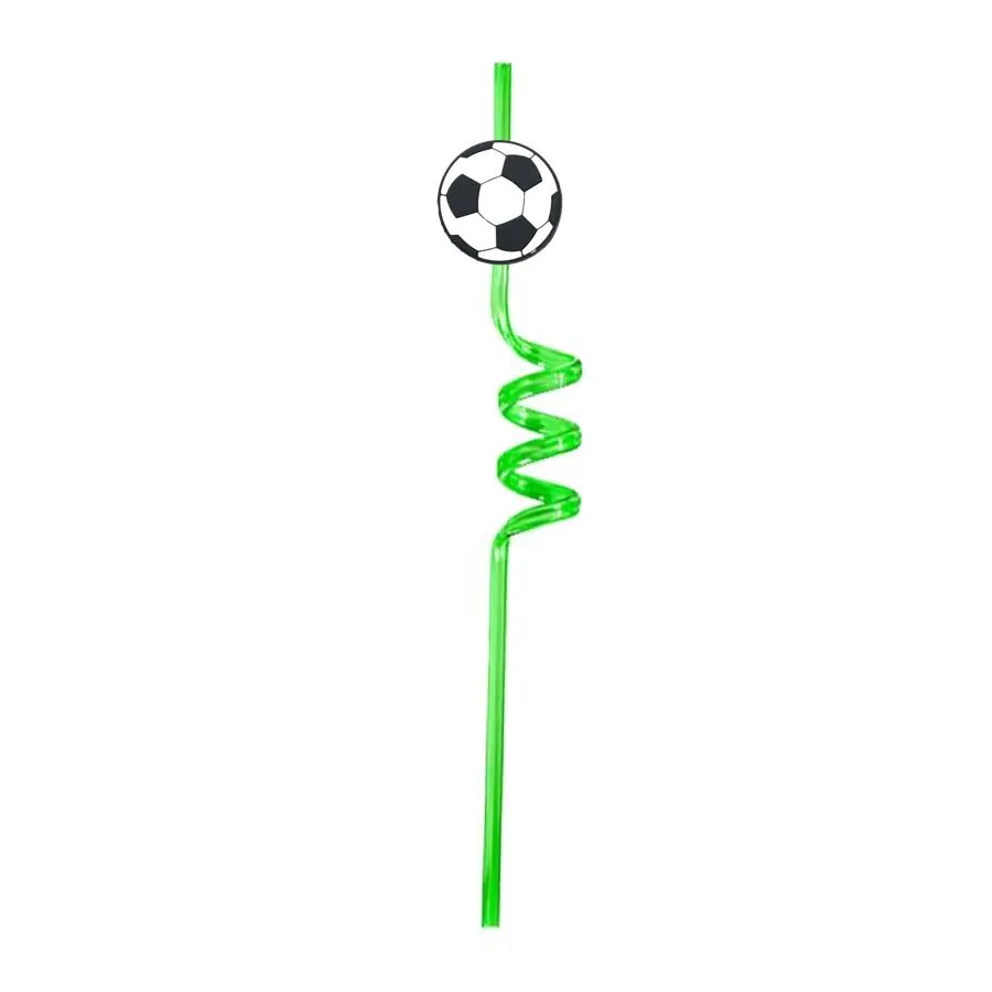 ball themed crazy cartoon straws drinking for summer party favor sea favors christmas plastic childrens reusable straw