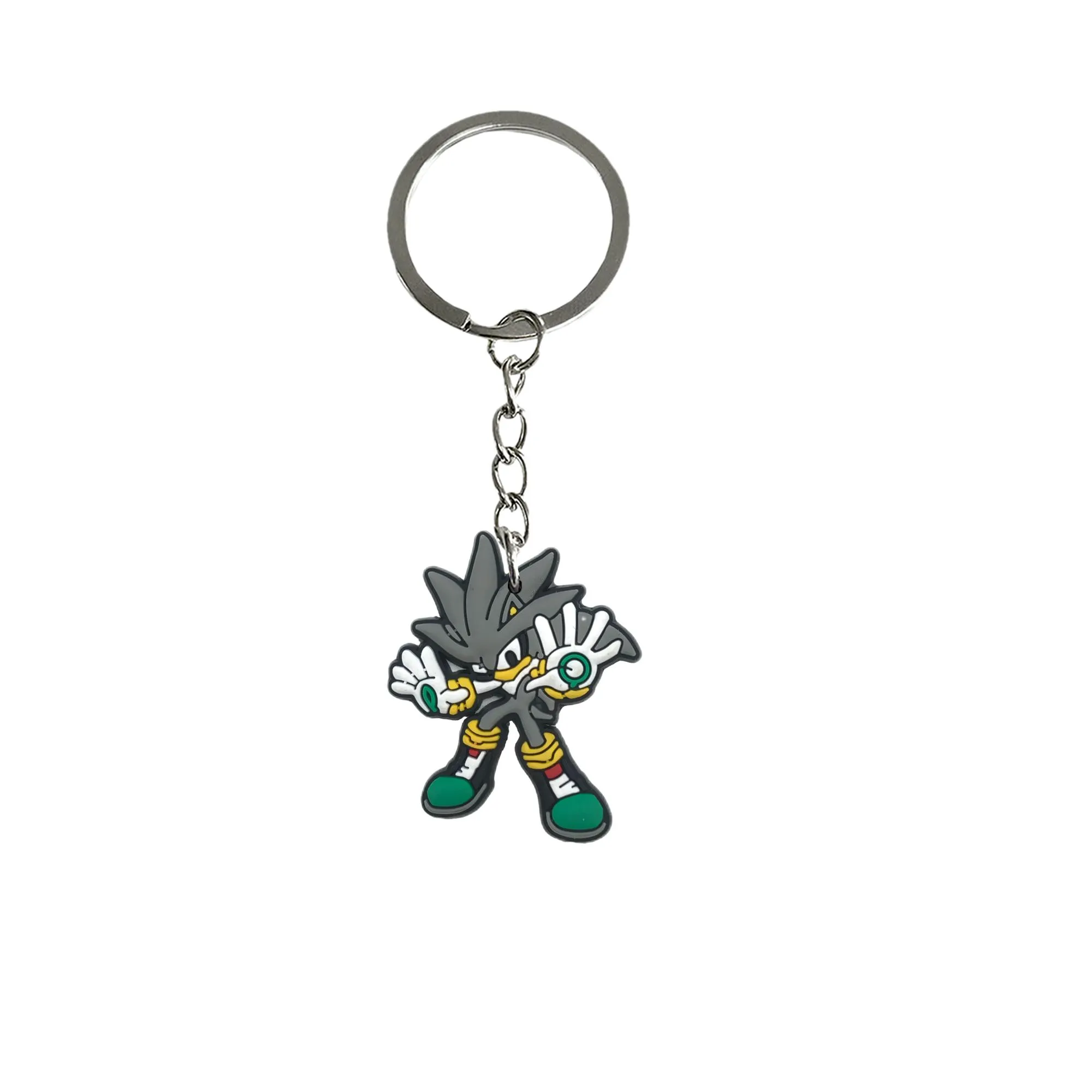 sonic 38 keychain cool colorful anime character with wristlet keyring for school bags backpack keyrings suitable schoolbag keychains childrens party favors