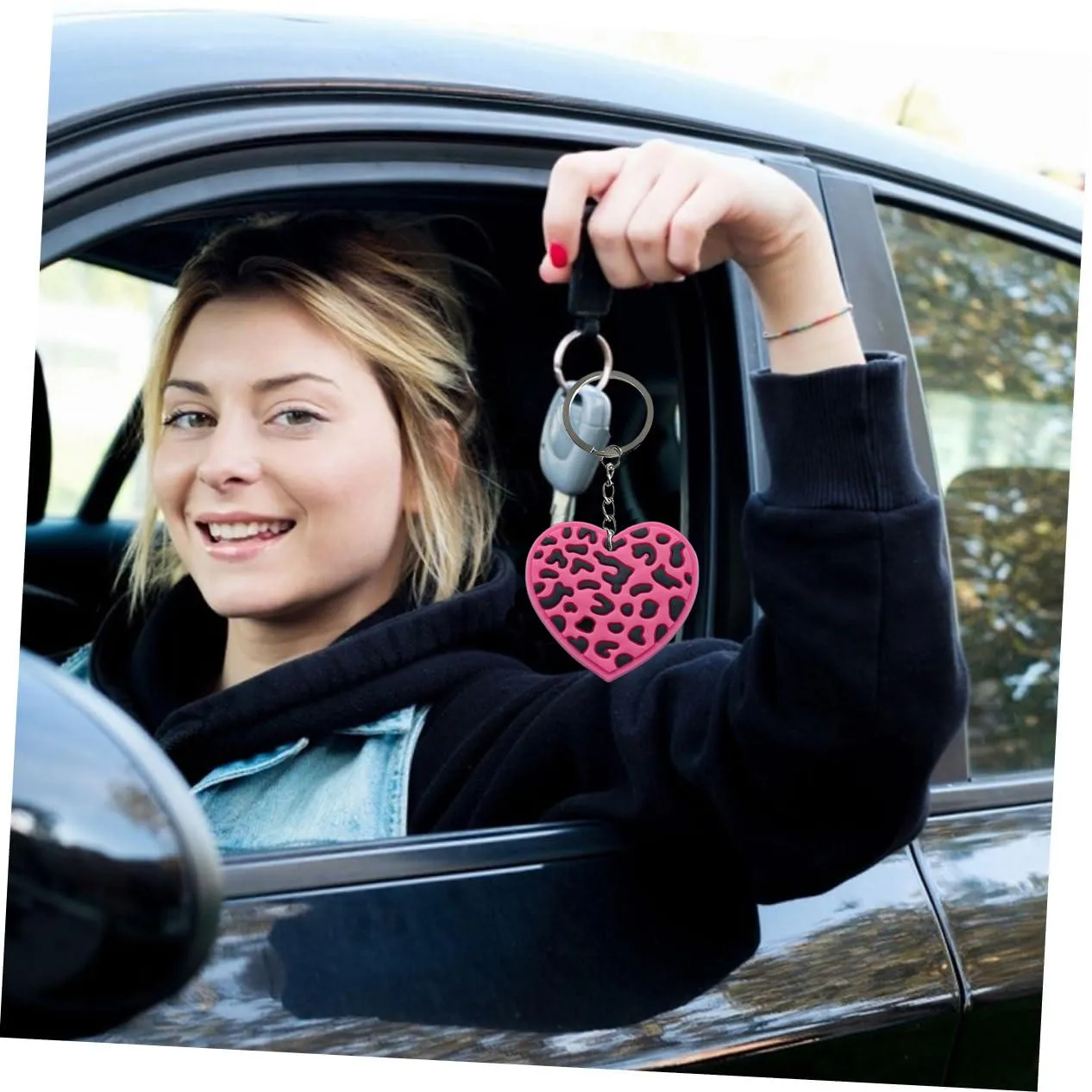 spotted love keychain key chain for girls keychains women keyring backpacks suitable schoolbag classroom prizes purse handbag charms