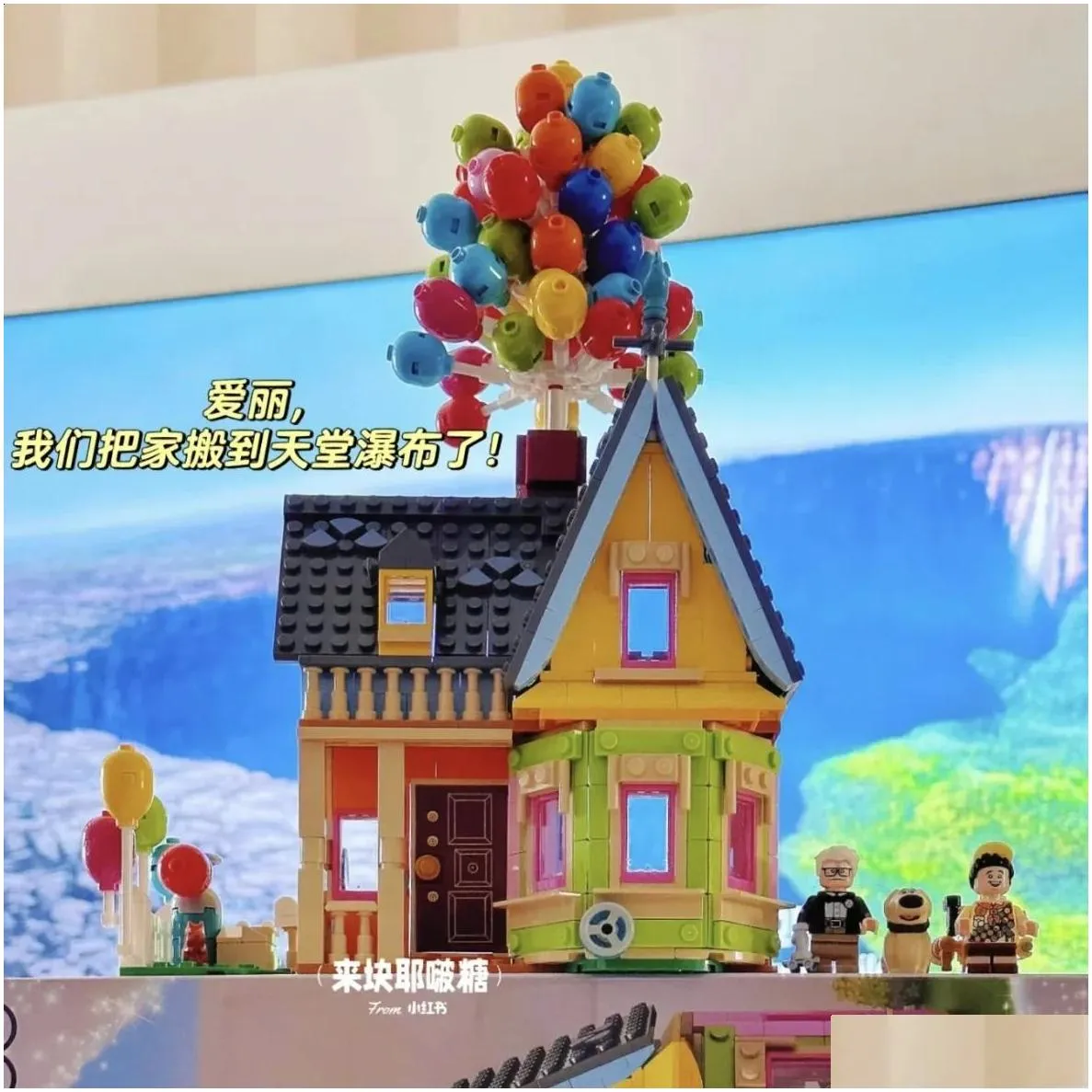 Blocks City Expert Flying Balloon Up House Compatible 43217 Tensegrity Sculptures Modular Building Blocks Bricks Friends Toy For Kids