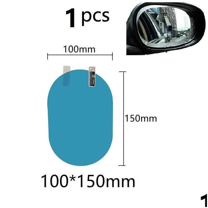 car stickers 1pcs sticker rainproof film for rearview mirror rain clear sight in rainy days anti-glare drop delivery automobiles m