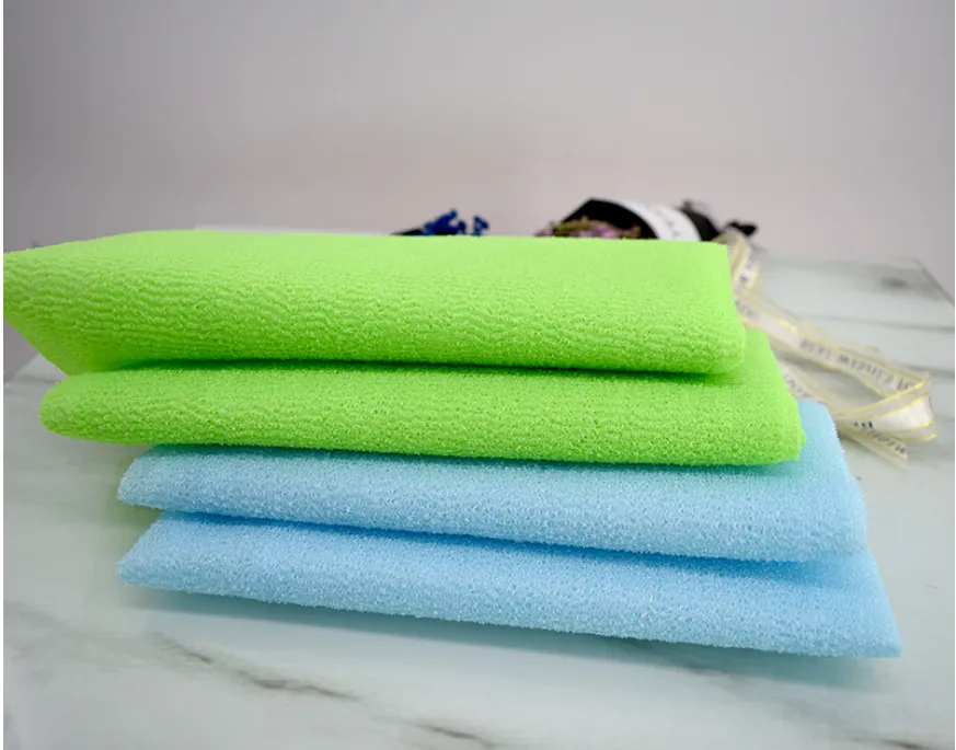 30x90cm novelty multi colors salux nylon japanese exfoliating beauty skin bath shower wash cloth towel back scrubbers wholesale