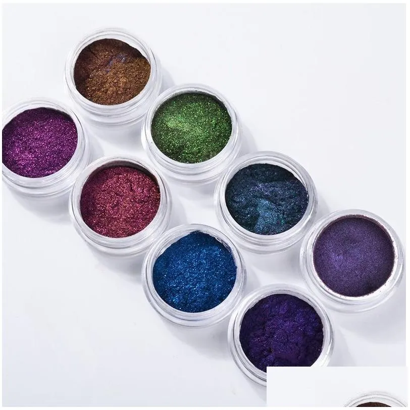 Chrome Mirror Powder Nail Art Glitter Chameleon Pigment Powder Manicure Nail Tips Decoration Accessories Gel Polish Dust