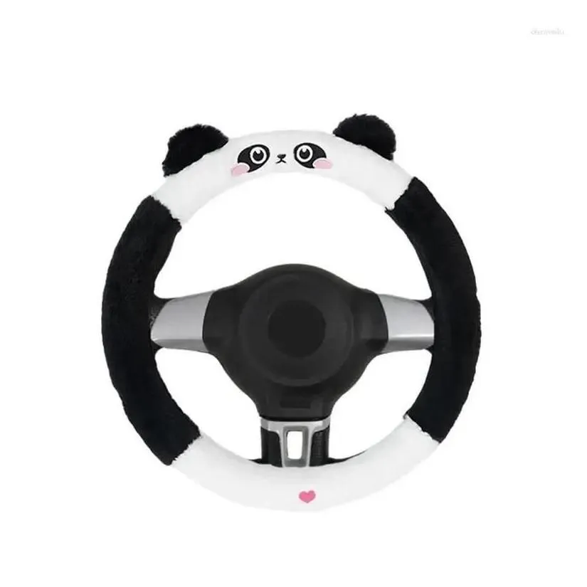 steering wheel covers ers er winter fluffy animal wrap sweat absorption short p accessories for cars trucks suvs rvs drop delivery aut