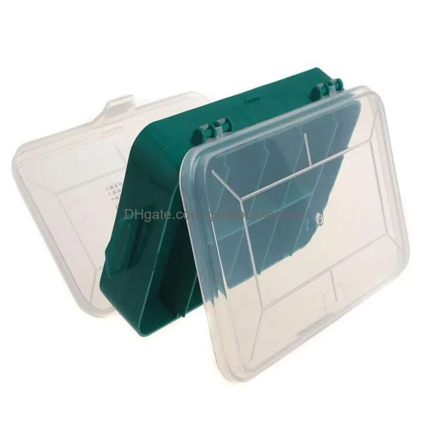 multifunction double-side plastic tool box portable jewelry container ring electronic parts screw beads component storage box