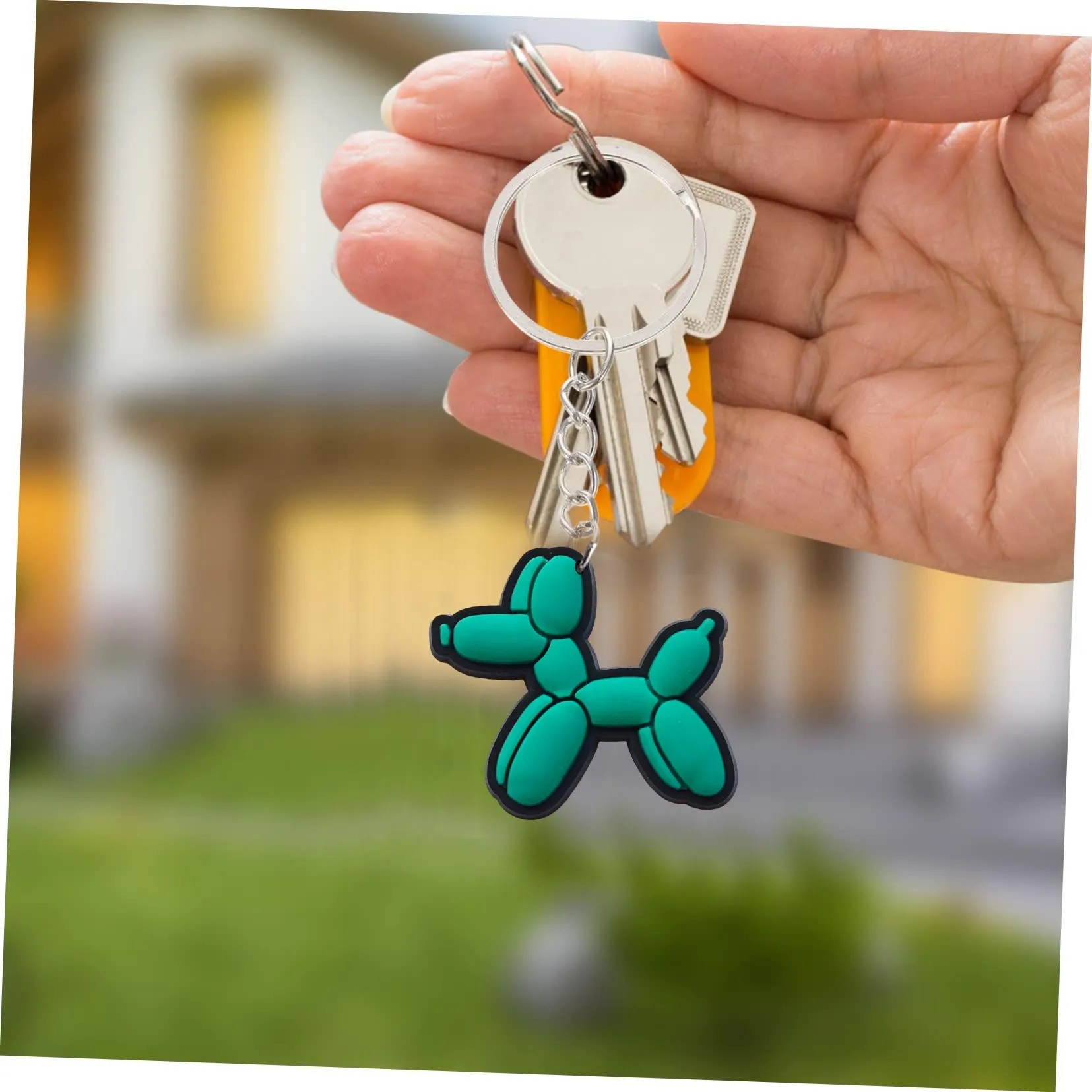 balloon dog keychain boys keychains anime cool for backpacks key pendant accessories bags keyring suitable schoolbag classroom prizes girls couple backpack chains women