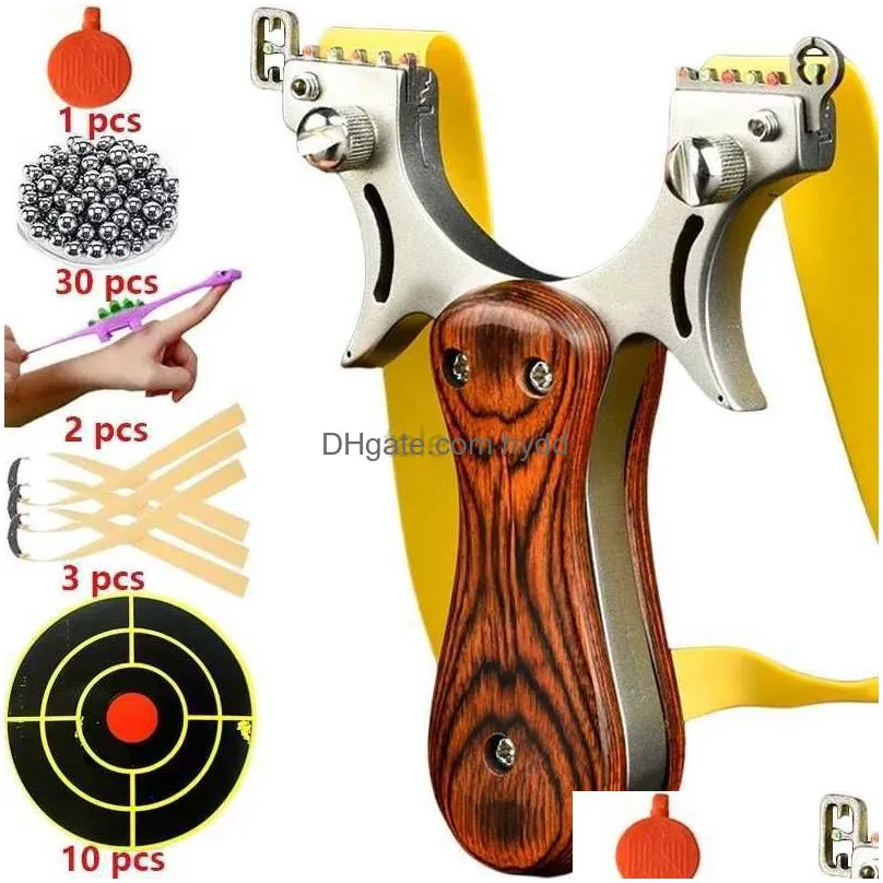 hunting slings s traditional rubber band catapult outdoor hunting slings stainless steel wooden handle shooting slings adult shooting toys