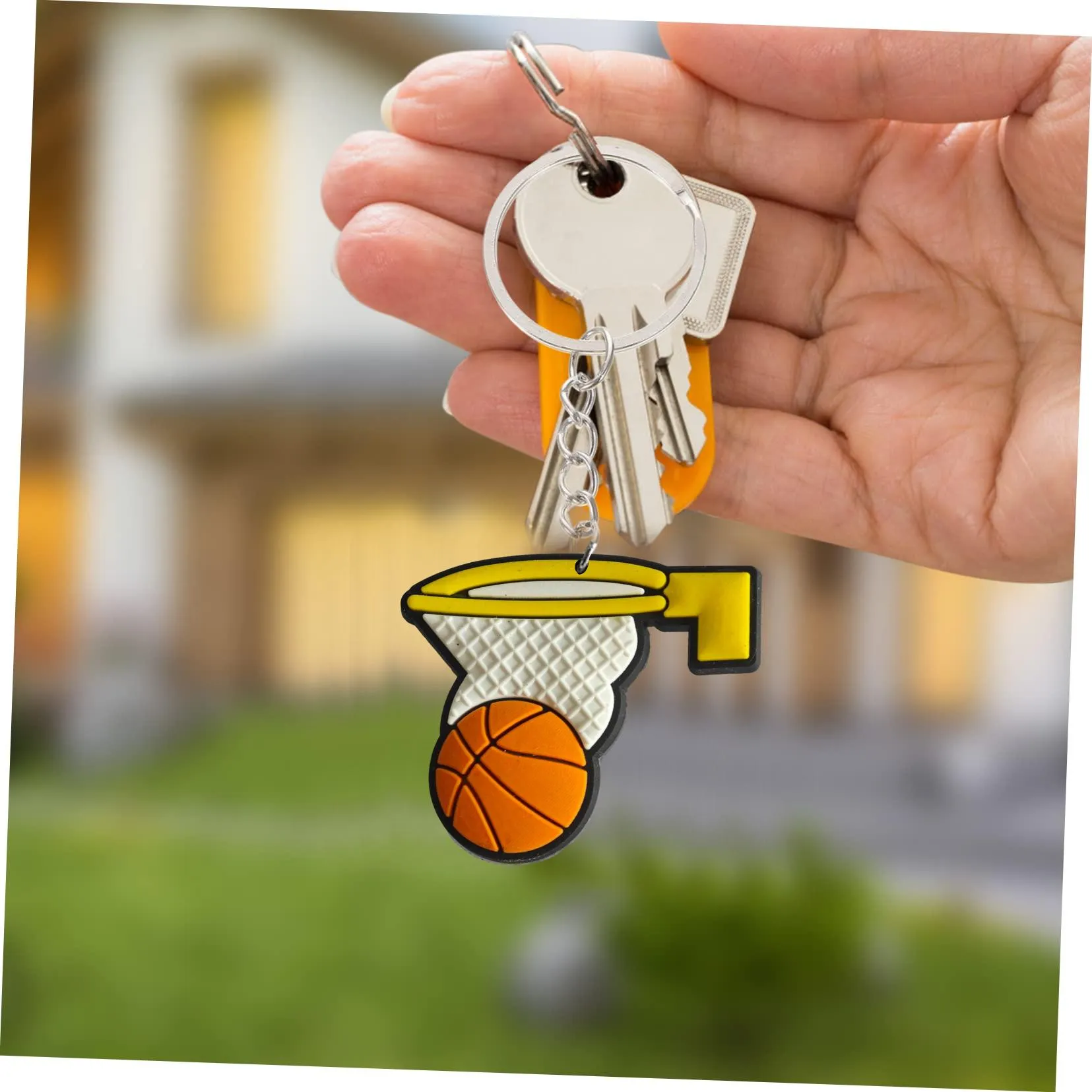 basketball 27 keychain anime cool keychains for backpacks women key pendant accessories bags keyring suitable schoolbag chain party favors gift childrens backpack car charms