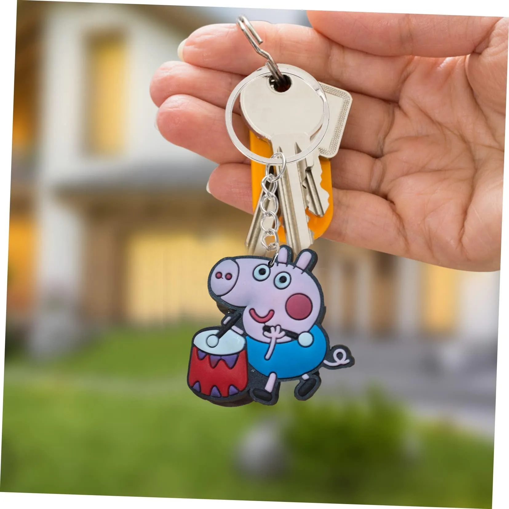  10 keychain keychains party favors key chain for kid boy girl gift rings keyring suitable schoolbag women men backpack
